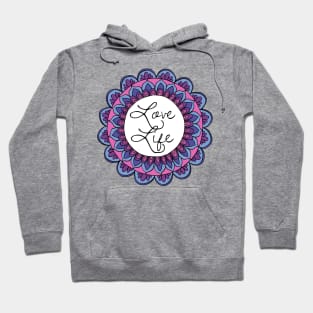 Love Life Purple Mandala Hoodie